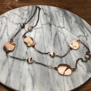 Brown Stone Fashion Necklace